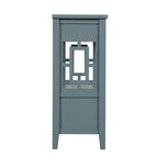 36'' Farmhouse Pine Wood Console Table Entry Sofa Table with 4 Drawers & 1 Storage Shelf ( Blue)